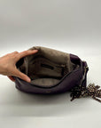 Michael Kors Aria Studded Leather Crossbody Bag