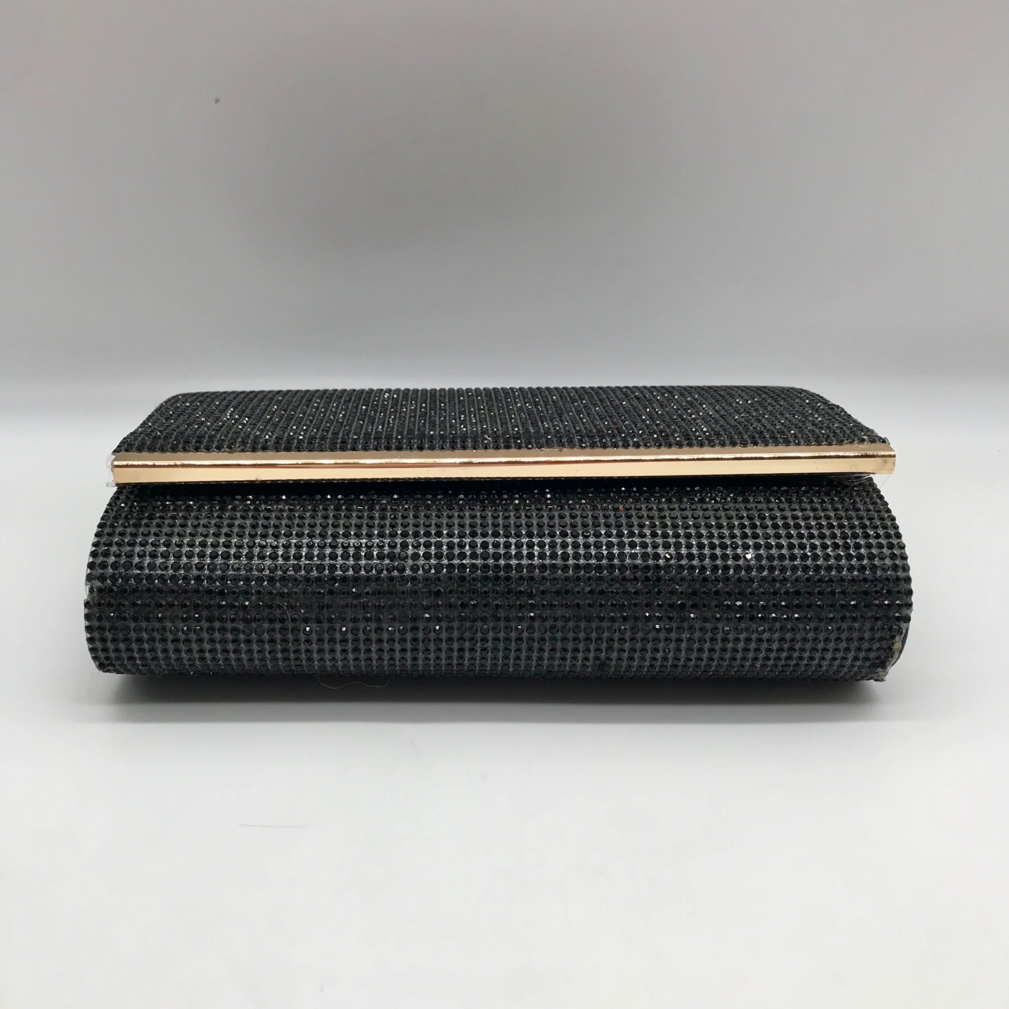 I.N.C. International Concepts Black Microstone Badazzled Caitlyn Clutch