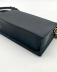 Michael Kors Jet Set Black Leather Full Flap Crossbody Bag