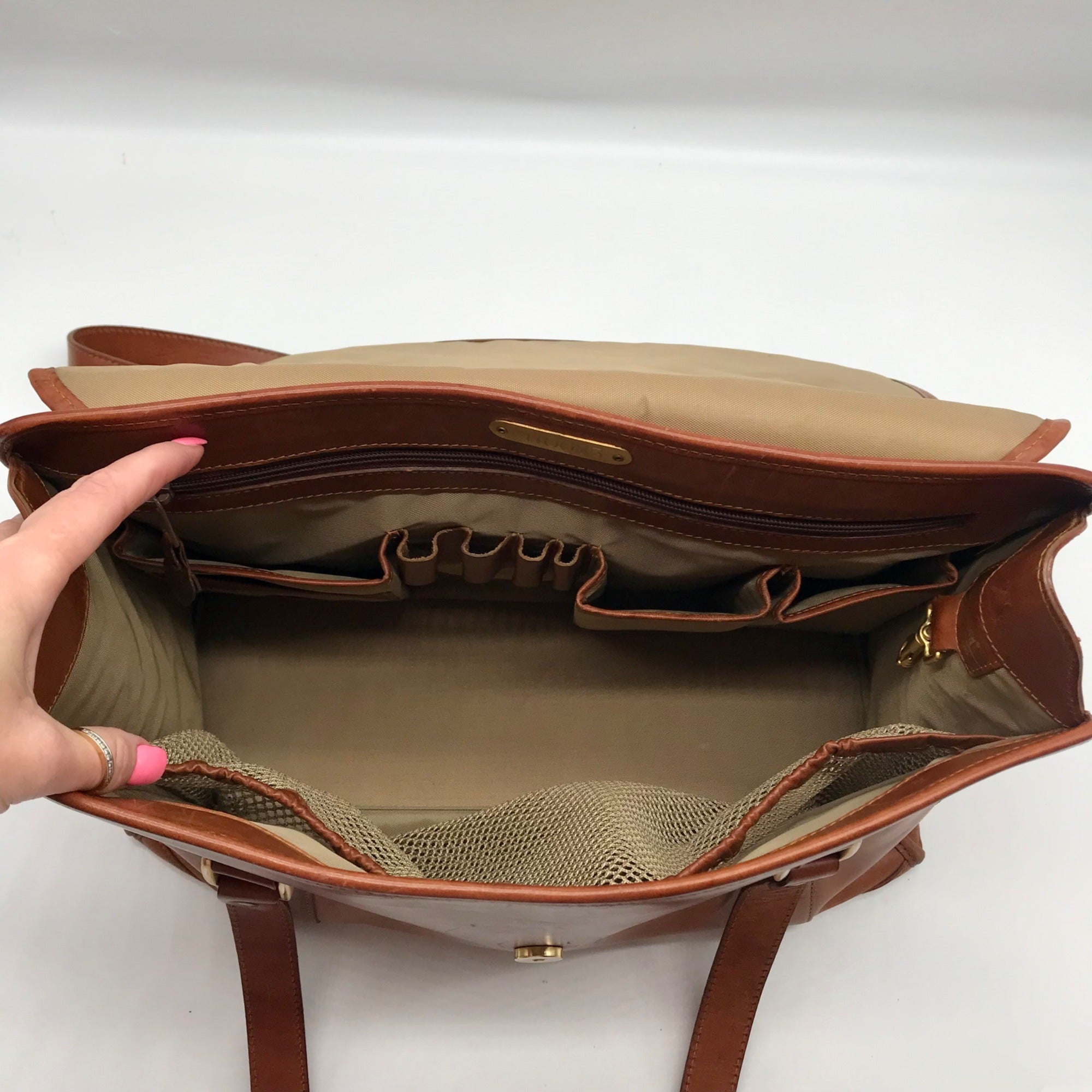 Hartmann Brown Leather Large Vintage Travel Tote