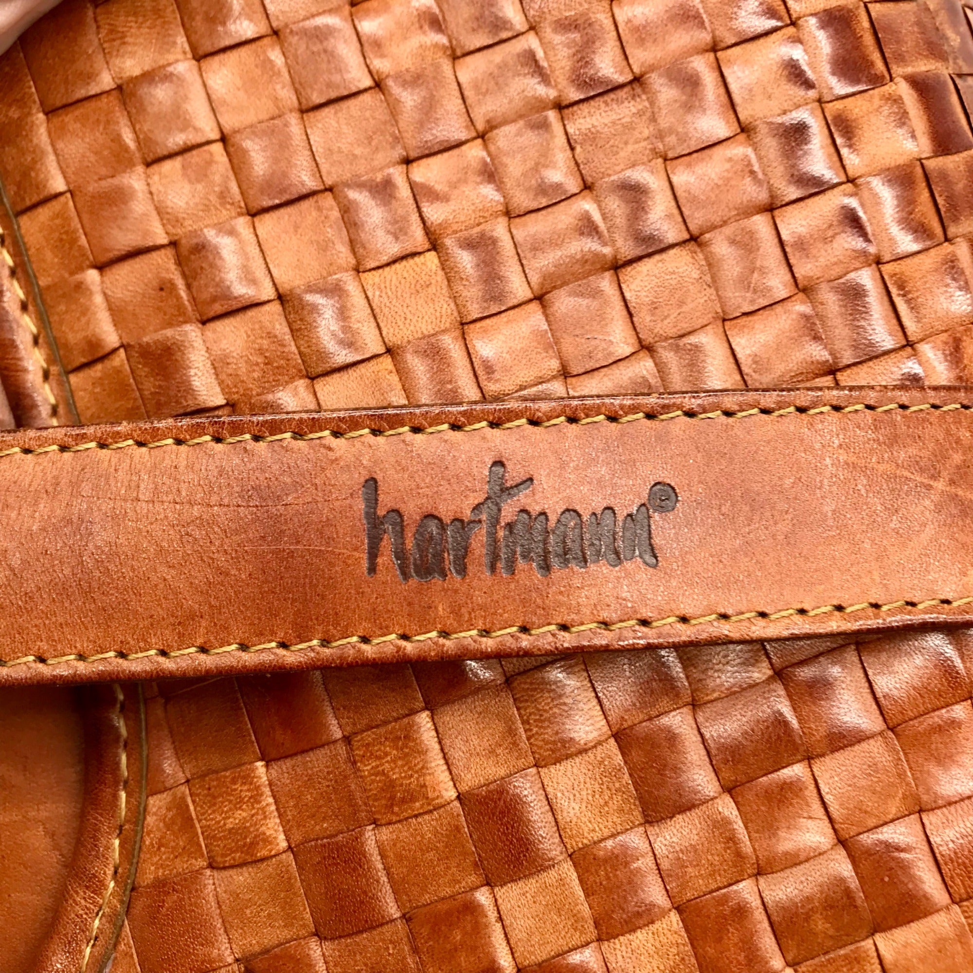 Hartmann Brown Leather Large Vintage Travel Tote