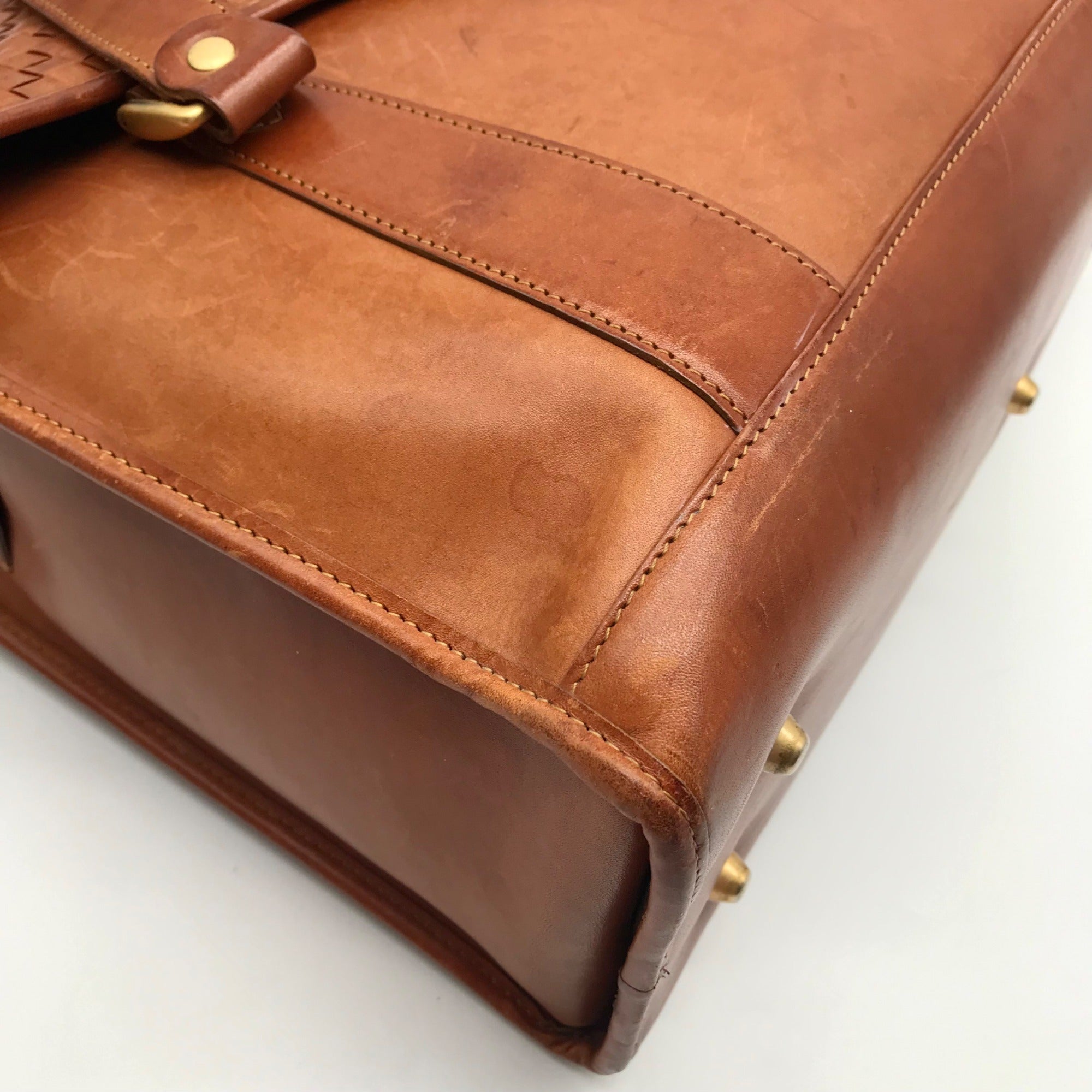 Hartmann Brown Leather Large Vintage Travel Tote