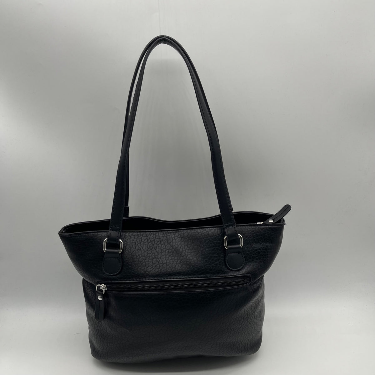Giani Bernini Black Faux Leather Medium Shoulder Bag