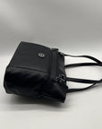 Giani Bernini Black Faux Leather Medium Shoulder Bag