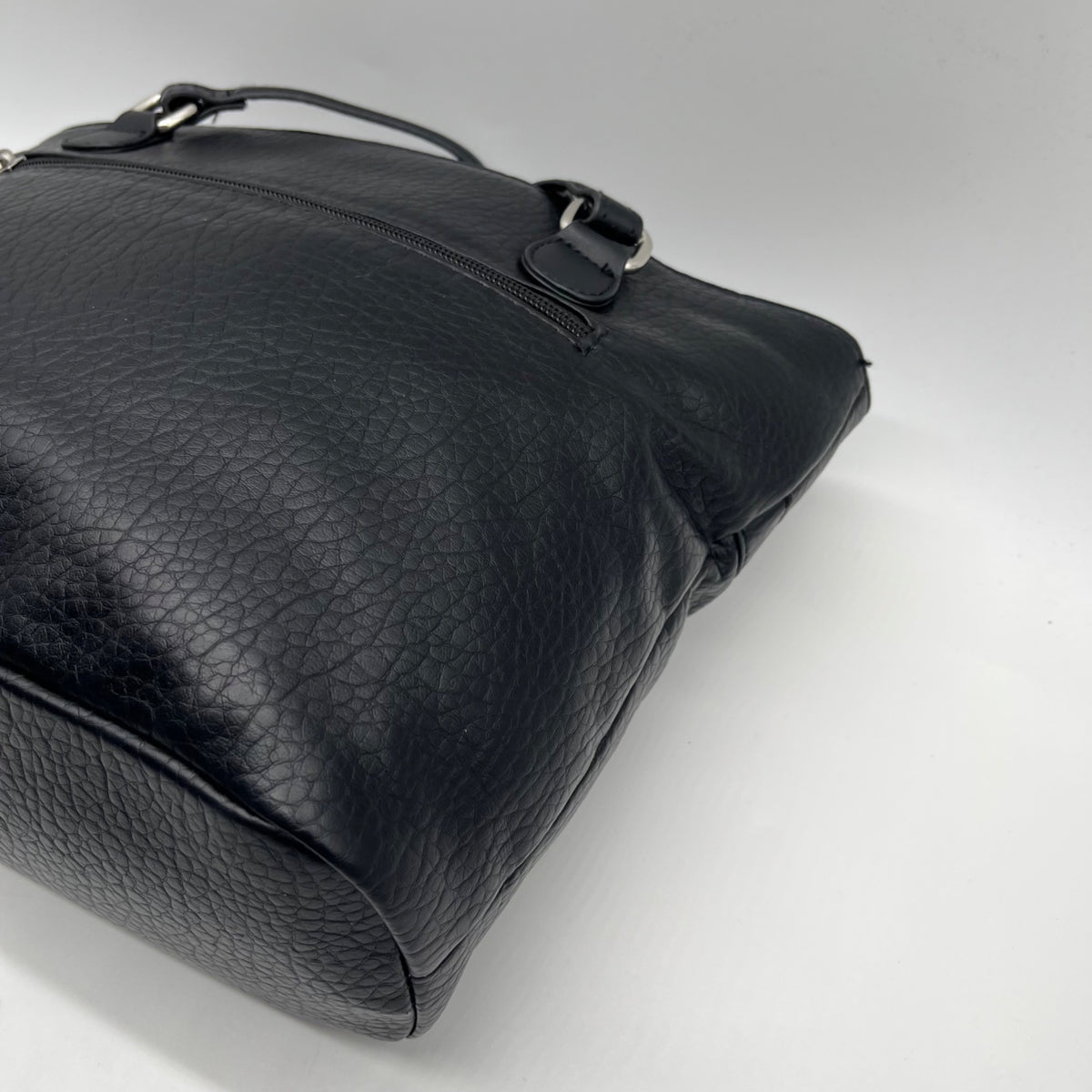 Giani Bernini Black Faux Leather Medium Shoulder Bag
