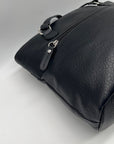 Giani Bernini Black Faux Leather Medium Shoulder Bag