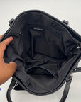Giani Bernini Black Faux Leather Medium Shoulder Bag