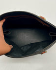 Pollini Monogram Print Pebbled Leather Wallet And Reversible Handbag