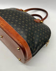 Pollini Monogram Print Pebbled Leather Wallet And Reversible Handbag