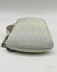 Nina Silver Rhinestone Crystal CLutch Evening Bag