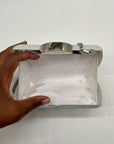 Nina Silver Rhinestone Crystal CLutch Evening Bag