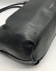 Donna Karan Black Pebbled Leather Seacliff Tote Bag