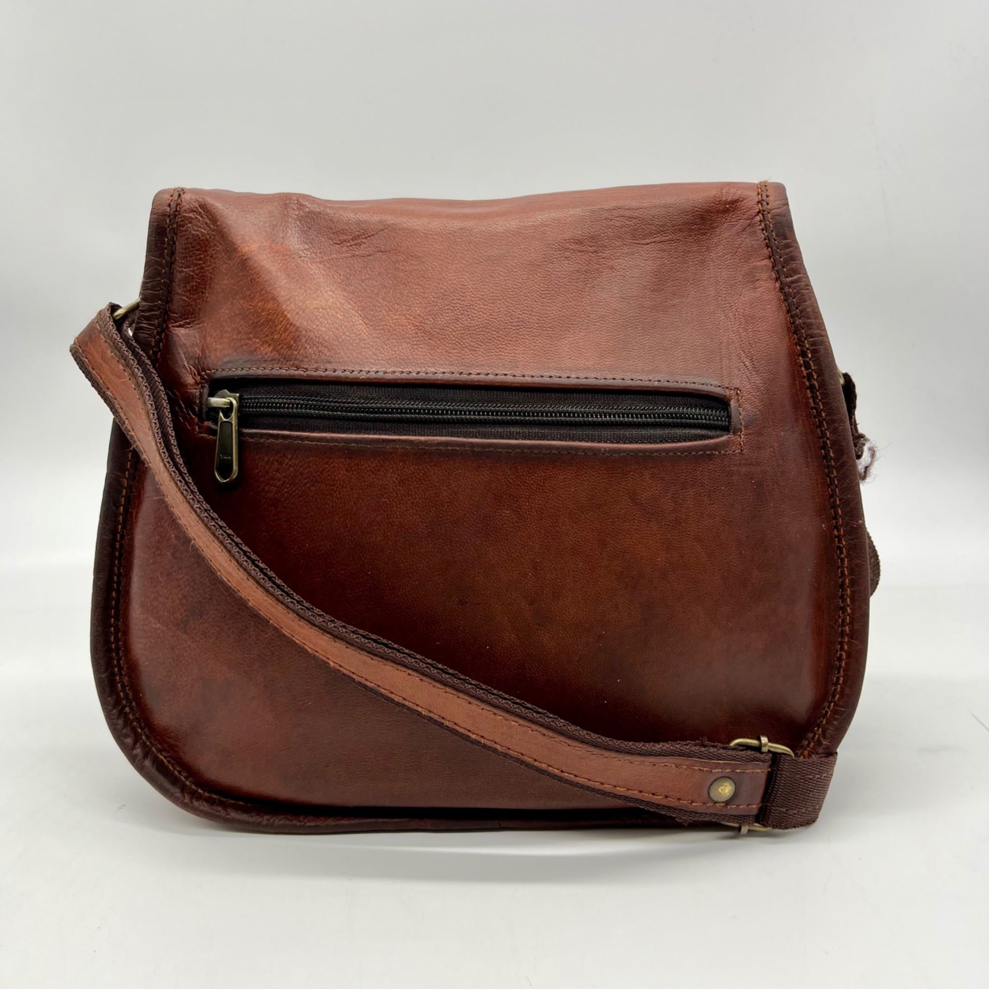 Brown Leather Satchel and Fable Handmade Bag