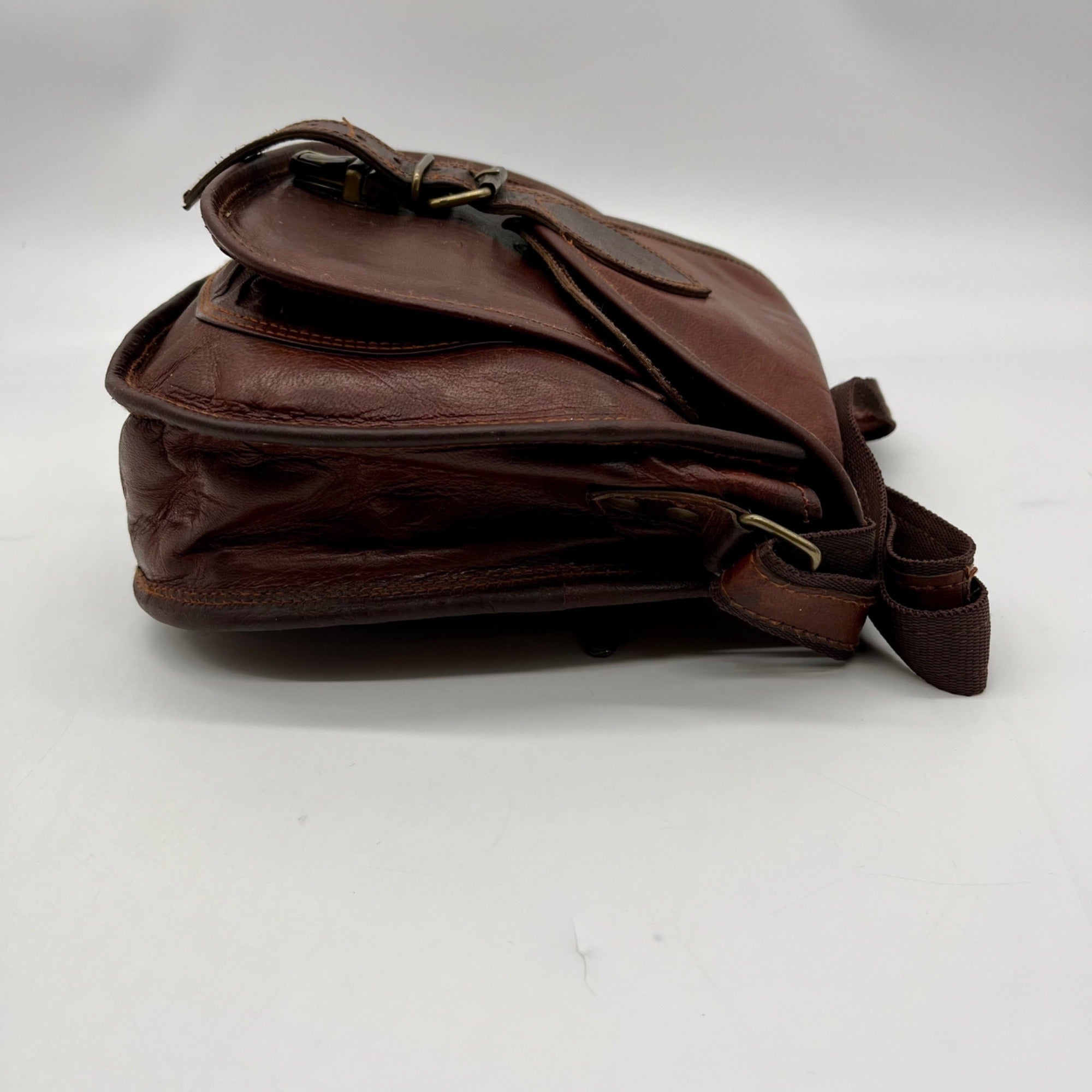 Brown Leather Satchel and Fable Handmade Bag