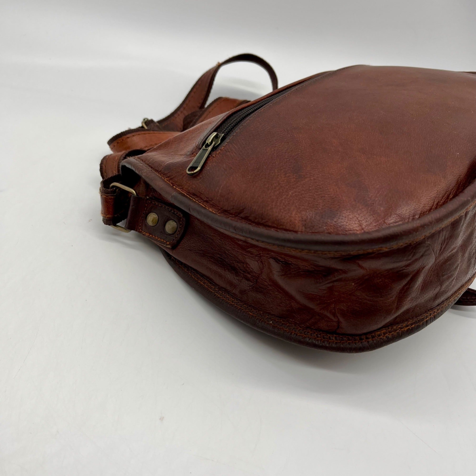 Brown Leather Satchel and Fable Handmade Bag