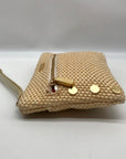 Hammitt Tan Raffia Nash Small 2 Wristlet