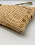 Hammitt Tan Raffia Nash Small 2 Wristlet