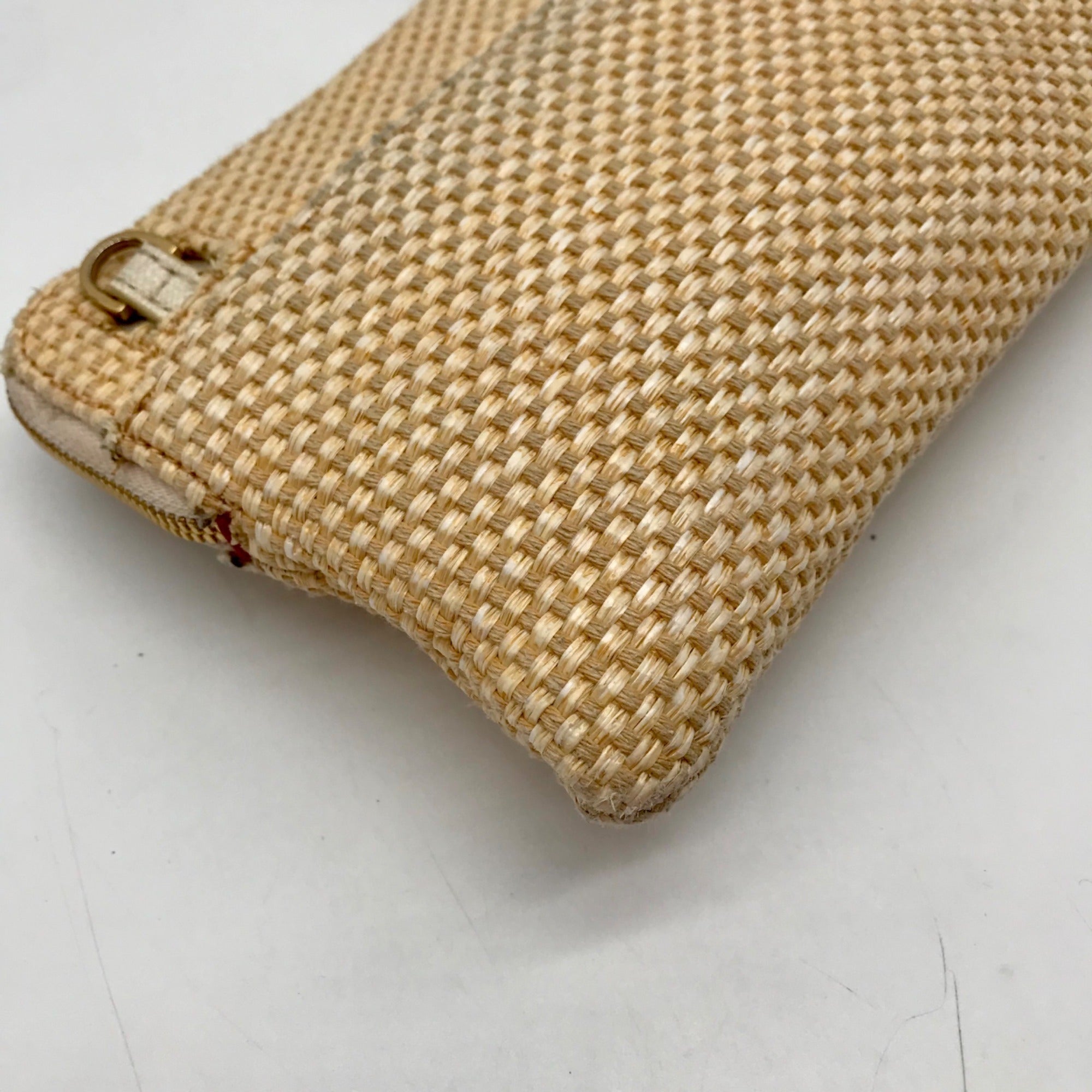 Hammitt Tan Raffia Nash Small 2 Wristlet