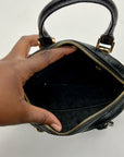 Michael Kors Brown Leather Smythe Dome Satchel Bag