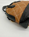 Michael Kors Brown Leather Smythe Dome Satchel Bag