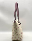Coach Cream Floral Coated Canvas Gallery Tote Bag-CAL59