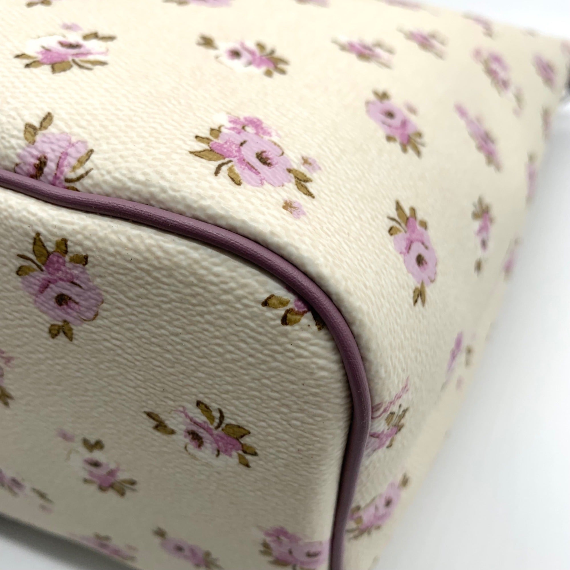 Coach Cream Floral Coated Canvas Gallery Tote Bag-CAL59