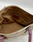 Coach Cream Floral Coated Canvas Gallery Tote Bag-CAL59