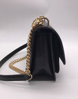 Michael Kors Chocolate Suede & Leather Claire Shoulder Bag
