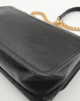 Michael Kors Chocolate Suede & Leather Claire Shoulder Bag