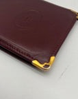 Cartier Vintage Burgundy Smooth Leather Bifold Wallet