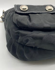 Coach Black Poppy Signature Sateen Pocket Hobo Bag-14570