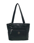 Giani Bernini Black Pebbled Tote Bag