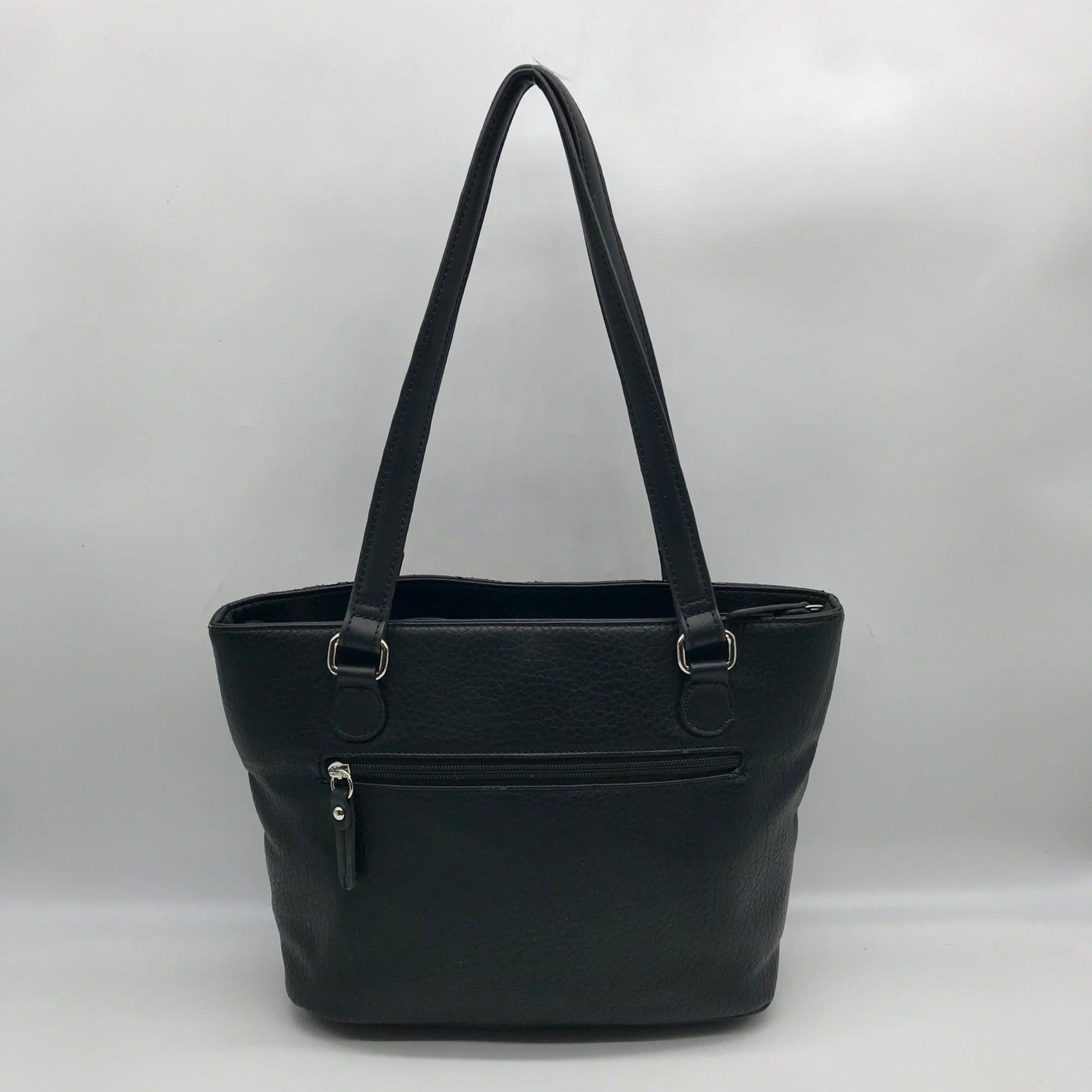 Giani Bernini Black Pebbled Tote Bag
