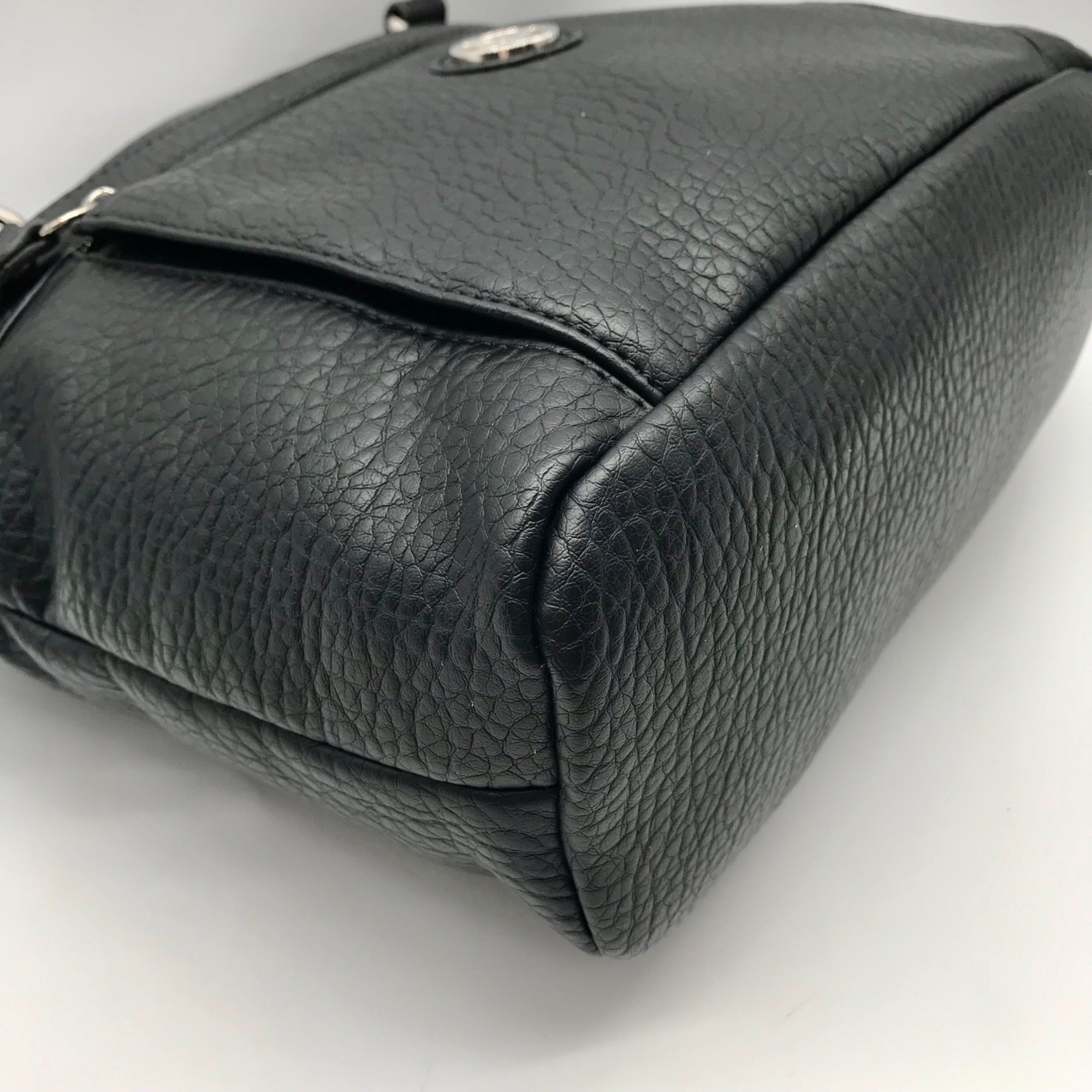 Giani Bernini Black Pebbled Tote Bag