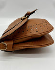 MMS Brands Brown Small Faux Leather Crossbody Bag