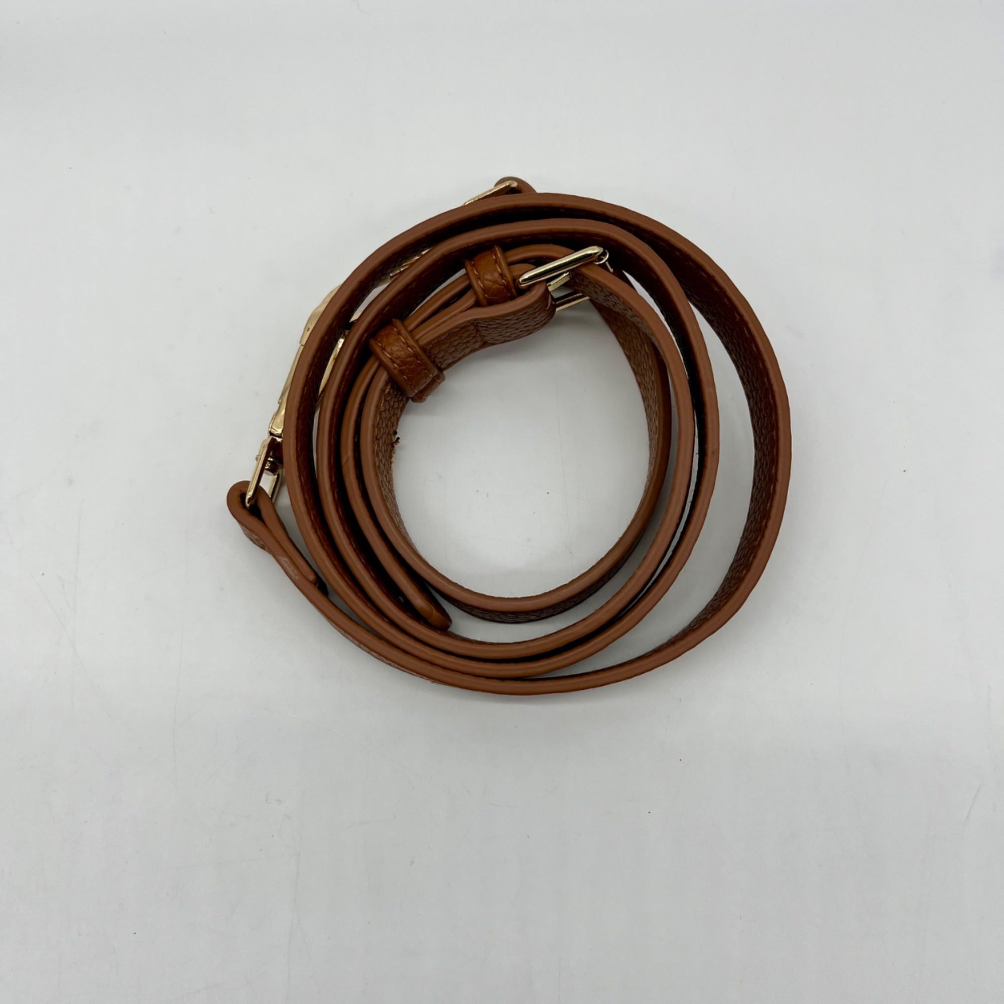 MMS Brands Brown Small Faux Leather Crossbody Bag