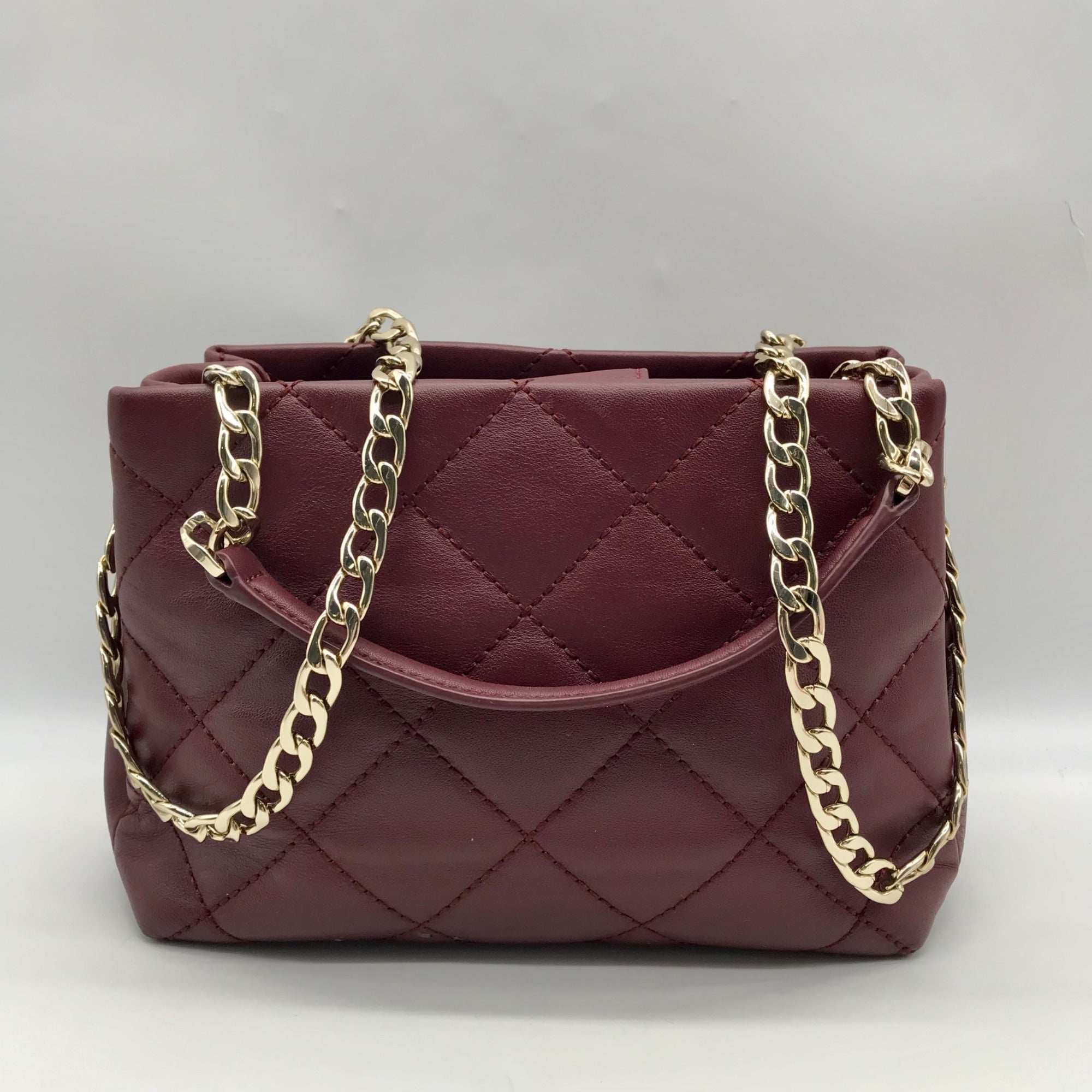Kate Spade Burgundy Quilted Leather Emerson Place Jenia Shoulder Bag