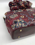 Patricia Nash Burgundy Leather Angelin Embrodered Satchel Bag