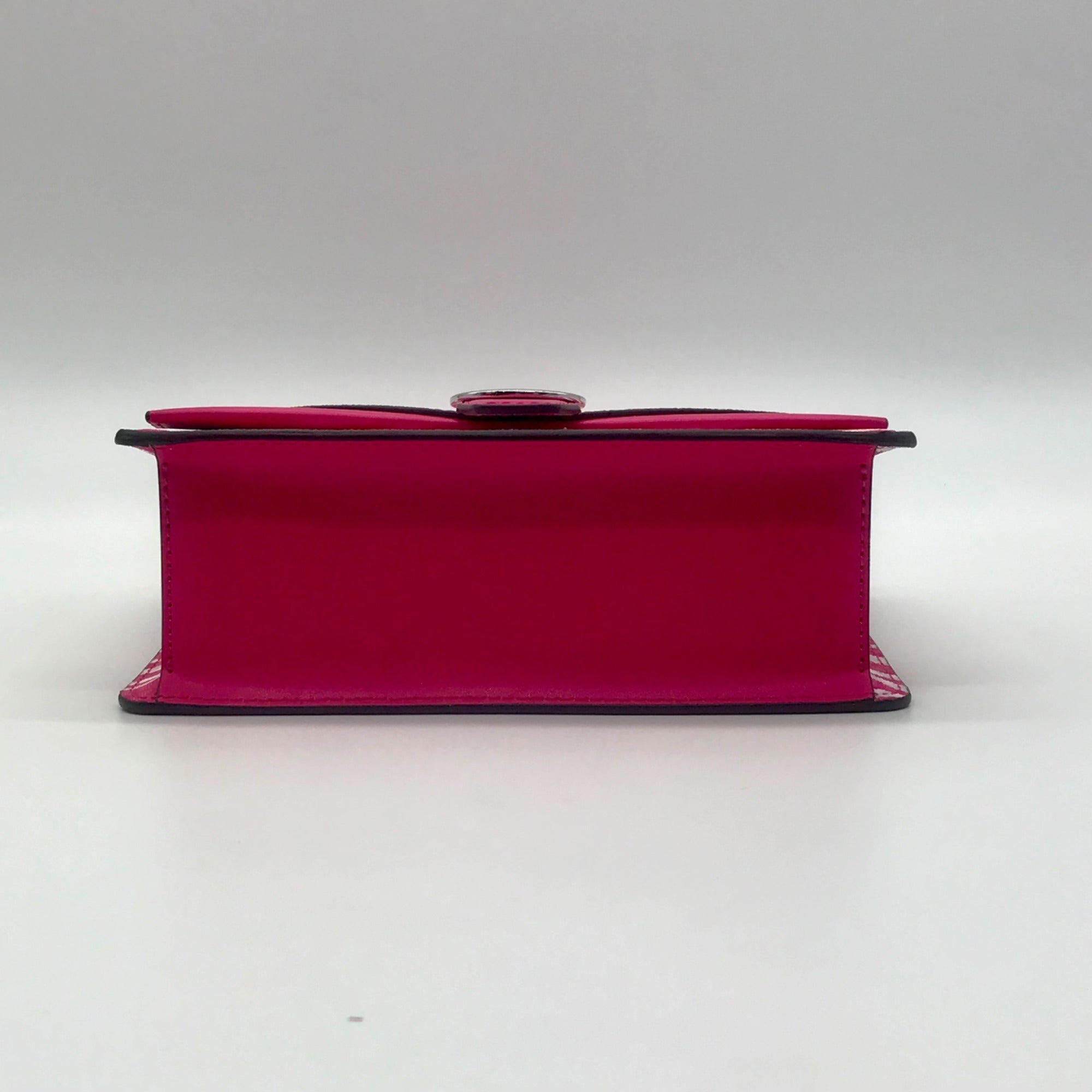 Michael Kors Pink And White Zebra Print Crossbody Bag