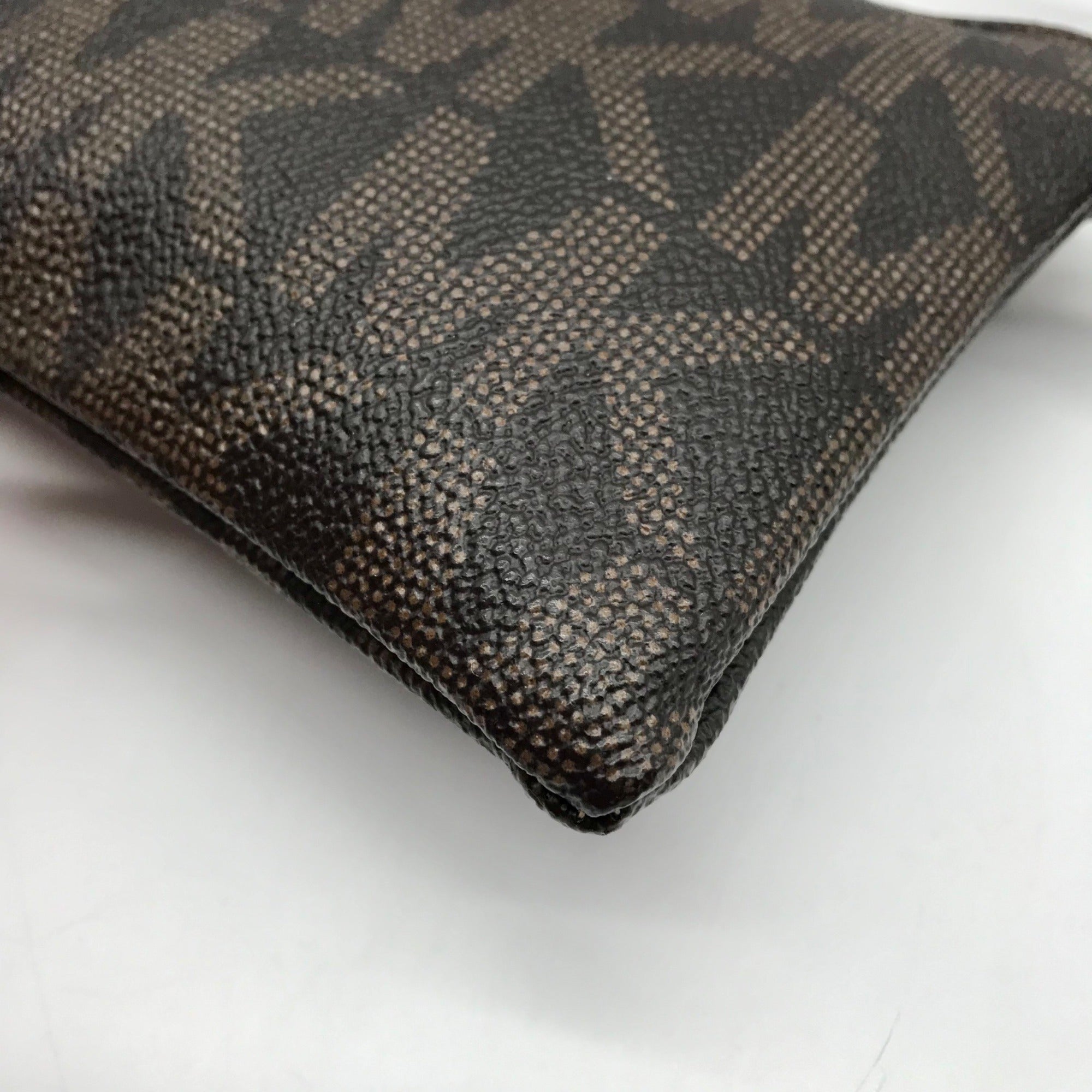 Michael Kors Brown Coated Canvas Monogram Chain Belt Bag