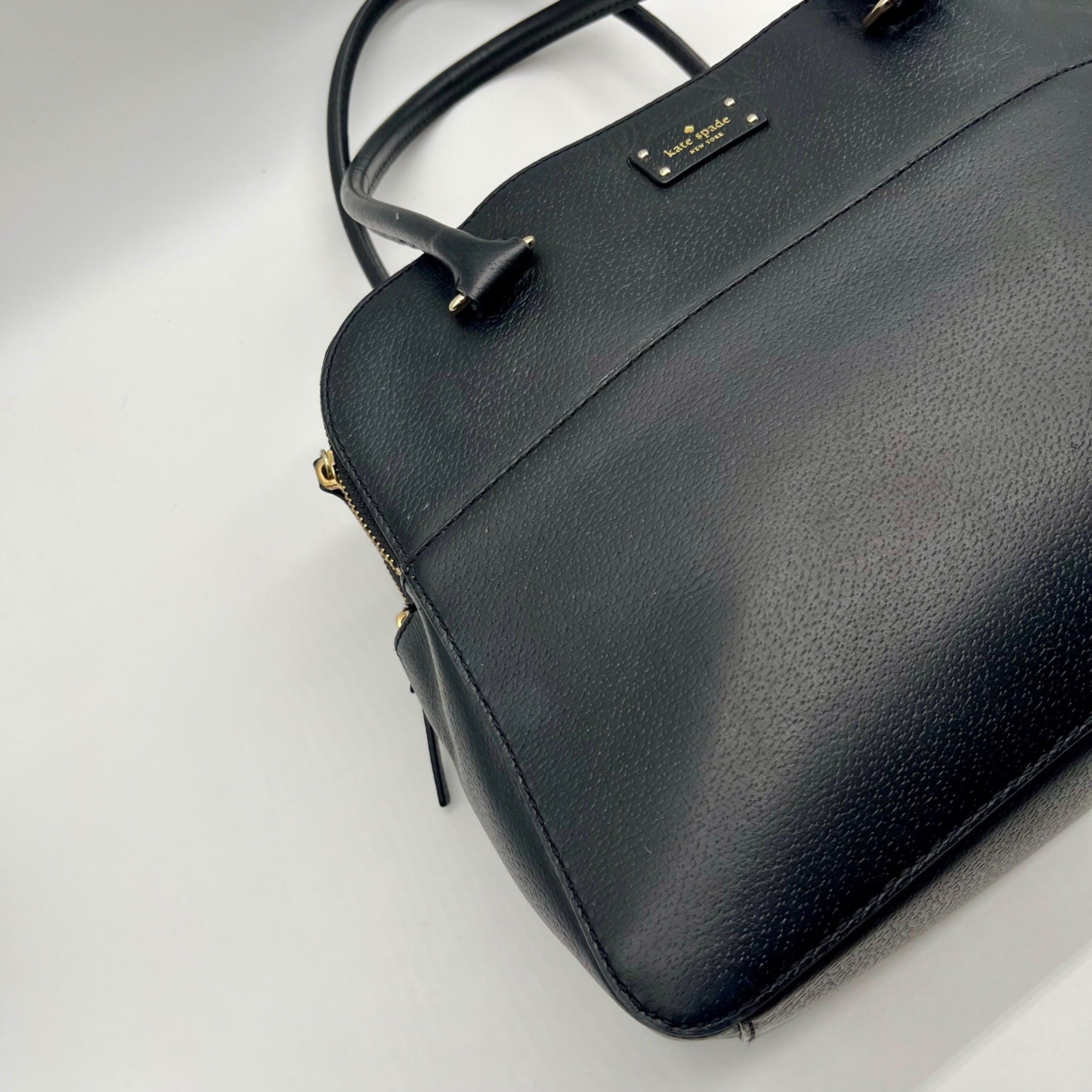 Kate Spade Black Grove Street Leather Satchel Bag