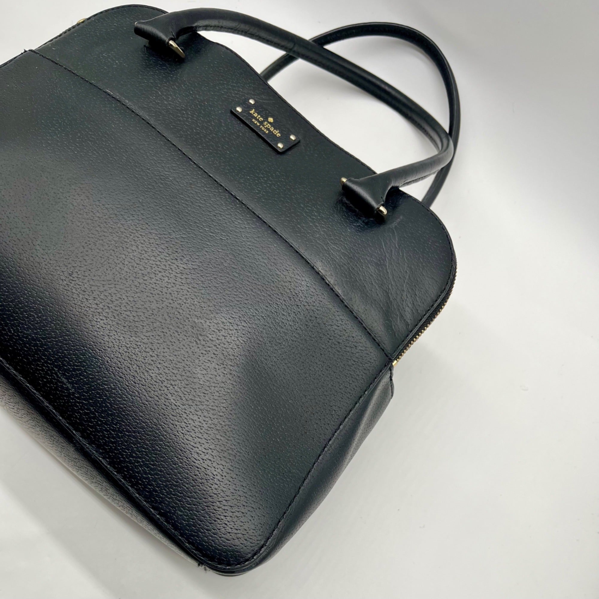Kate Spade Black Grove Street Leather Satchel Bag