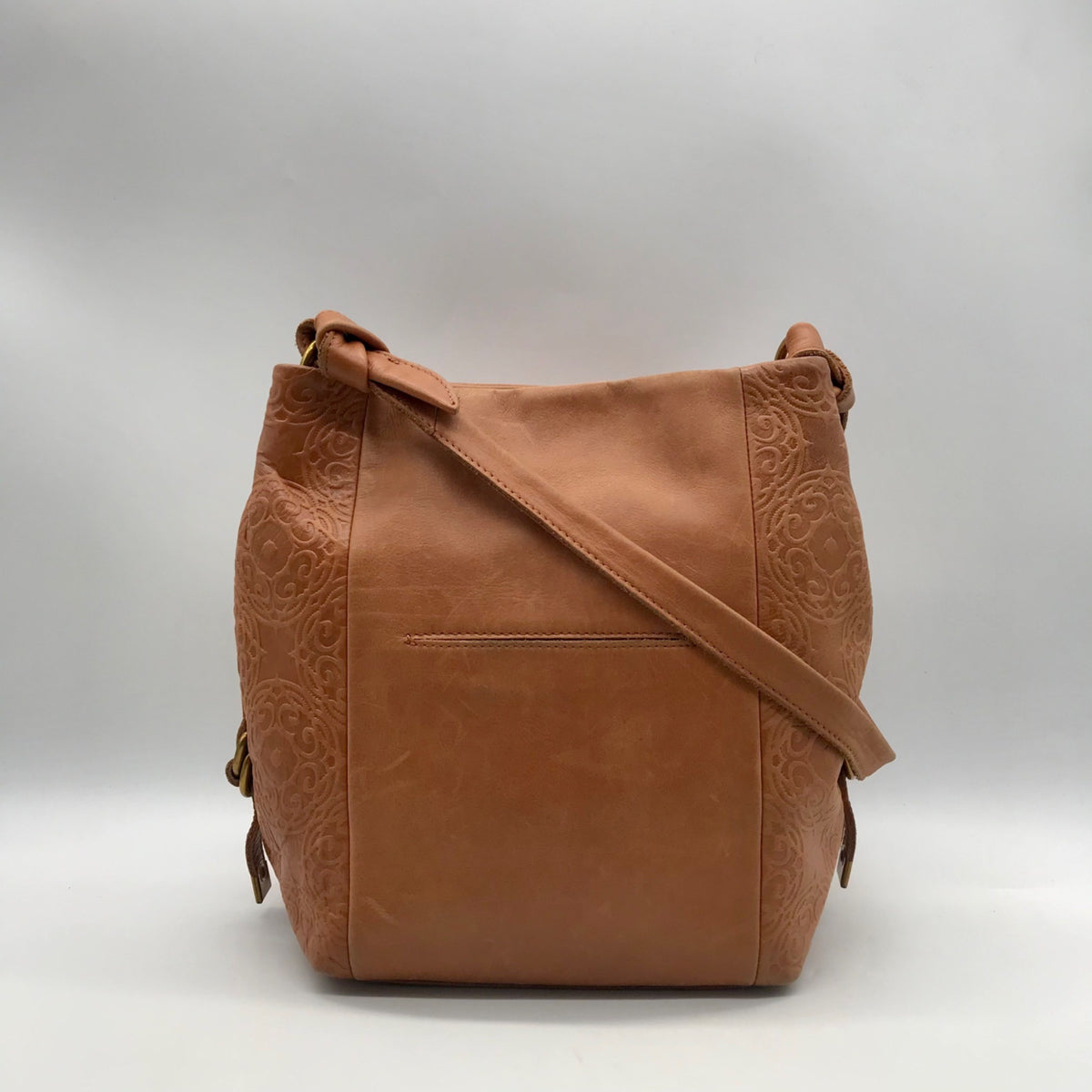 Unbranded Brown Faux Leather Hobo Bag