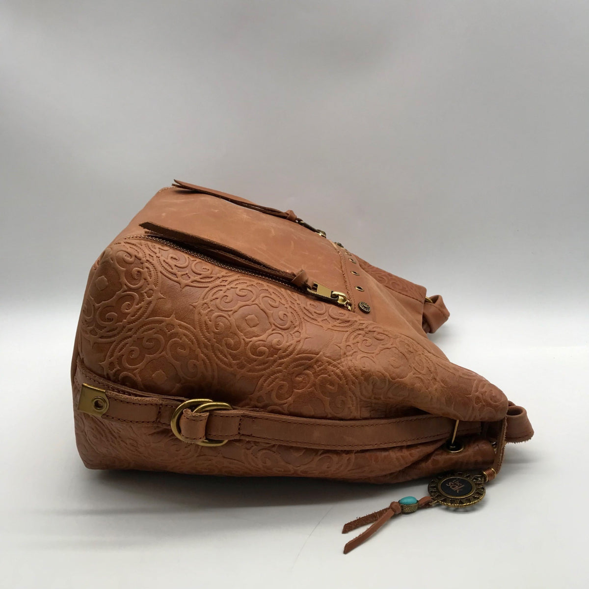 Unbranded Brown Faux Leather Hobo Bag