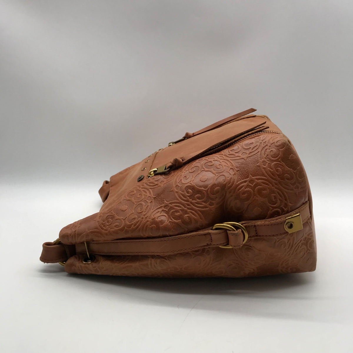 Unbranded Brown Faux Leather Hobo Bag