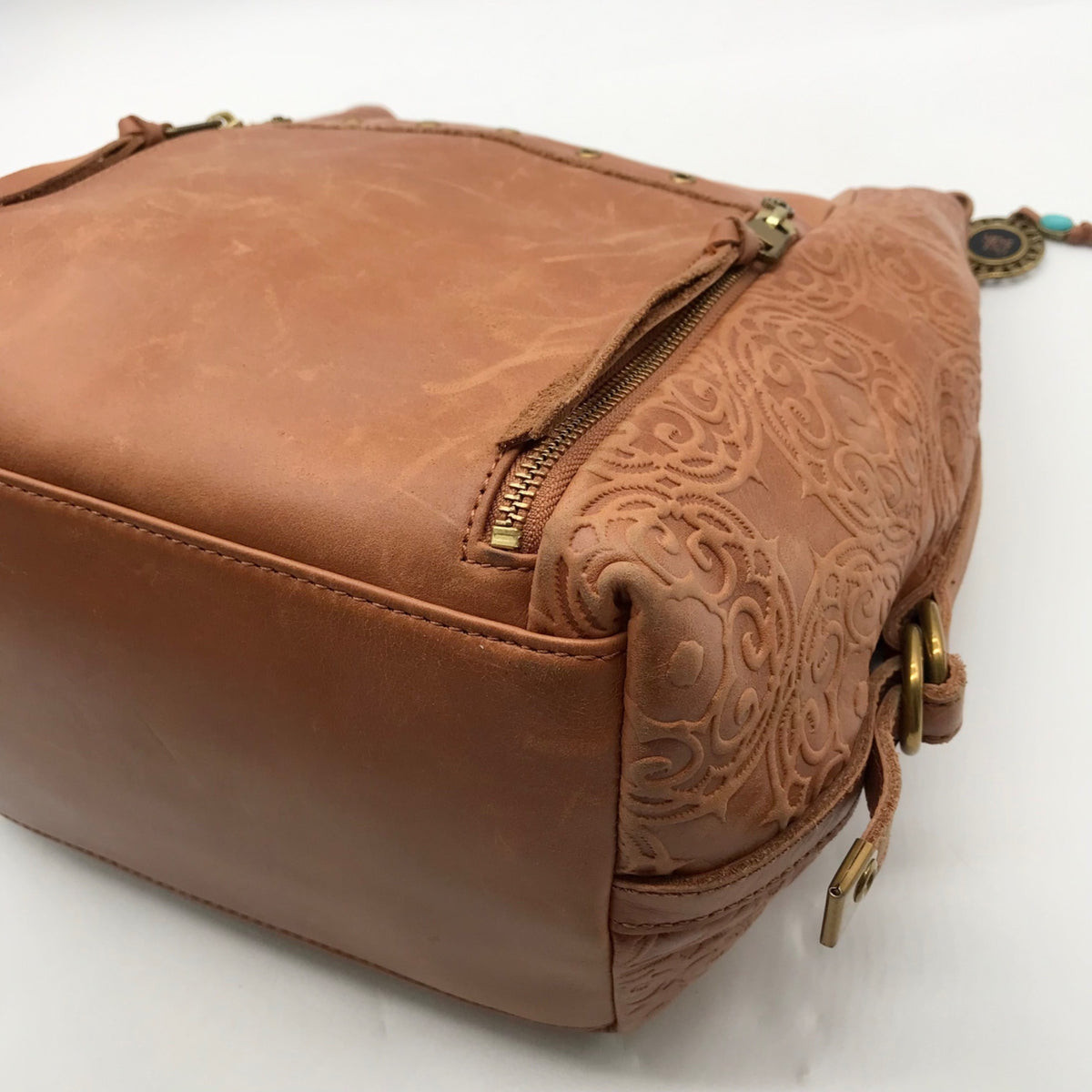 Unbranded Brown Faux Leather Hobo Bag