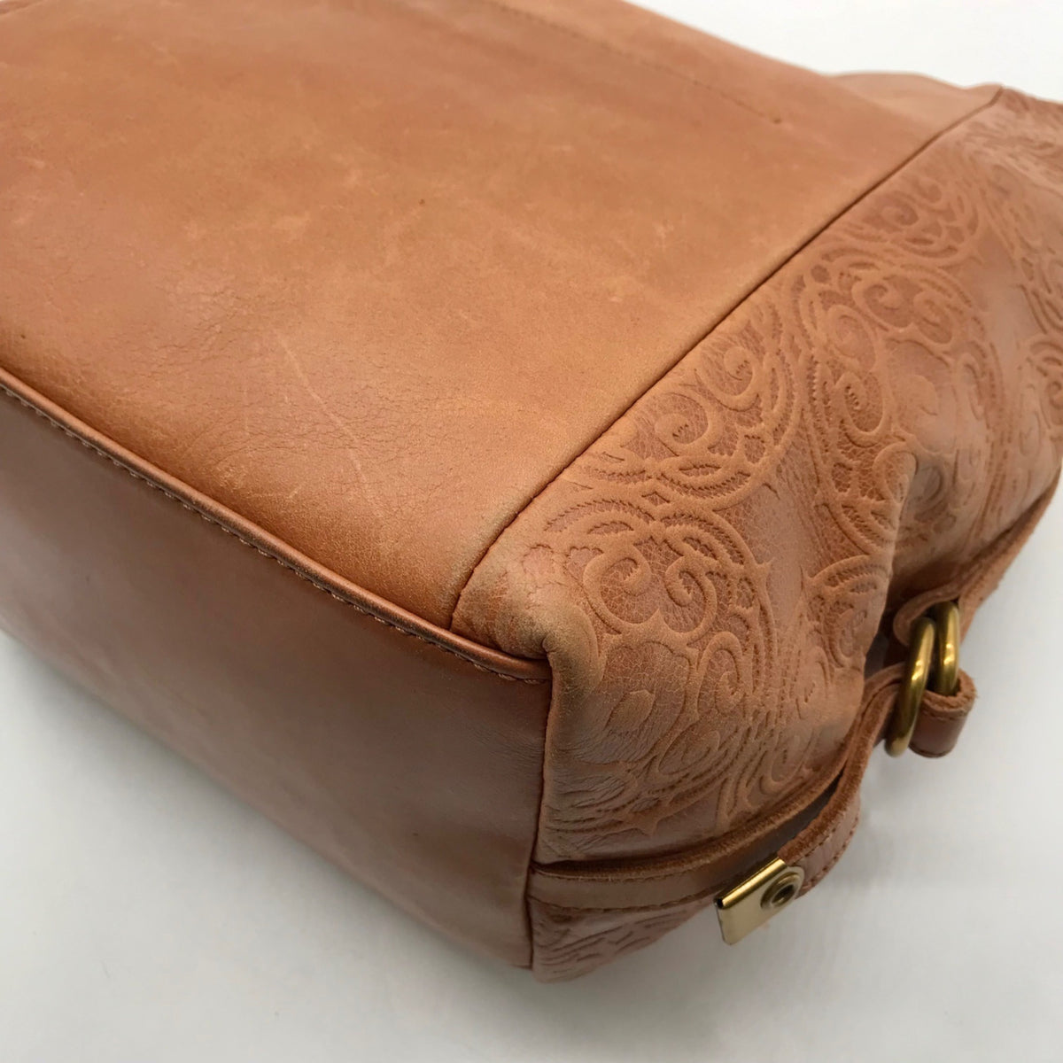 Unbranded Brown Faux Leather Hobo Bag