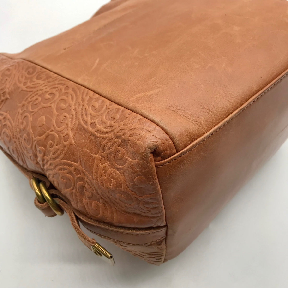 Unbranded Brown Faux Leather Hobo Bag