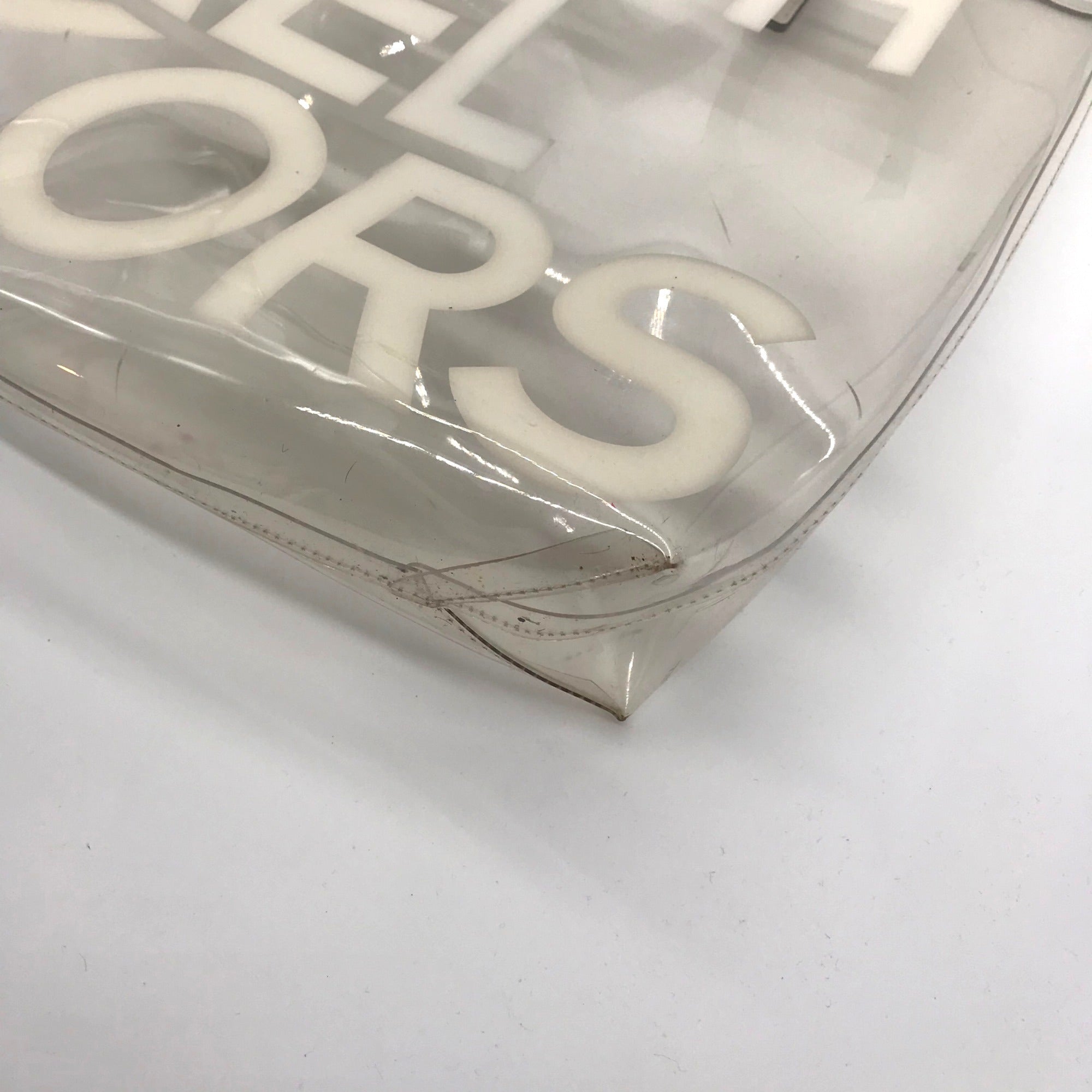 Michael Kors Clear Plastic Graphic Logo Print Tote Bag