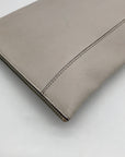 Rebecca Minkoff Gray Leather Leo Envelope Clutch